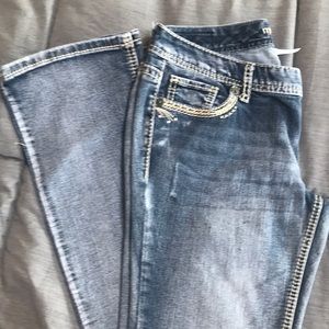 Maurice’s bootcut embellished jeans. Size 7/8 regular